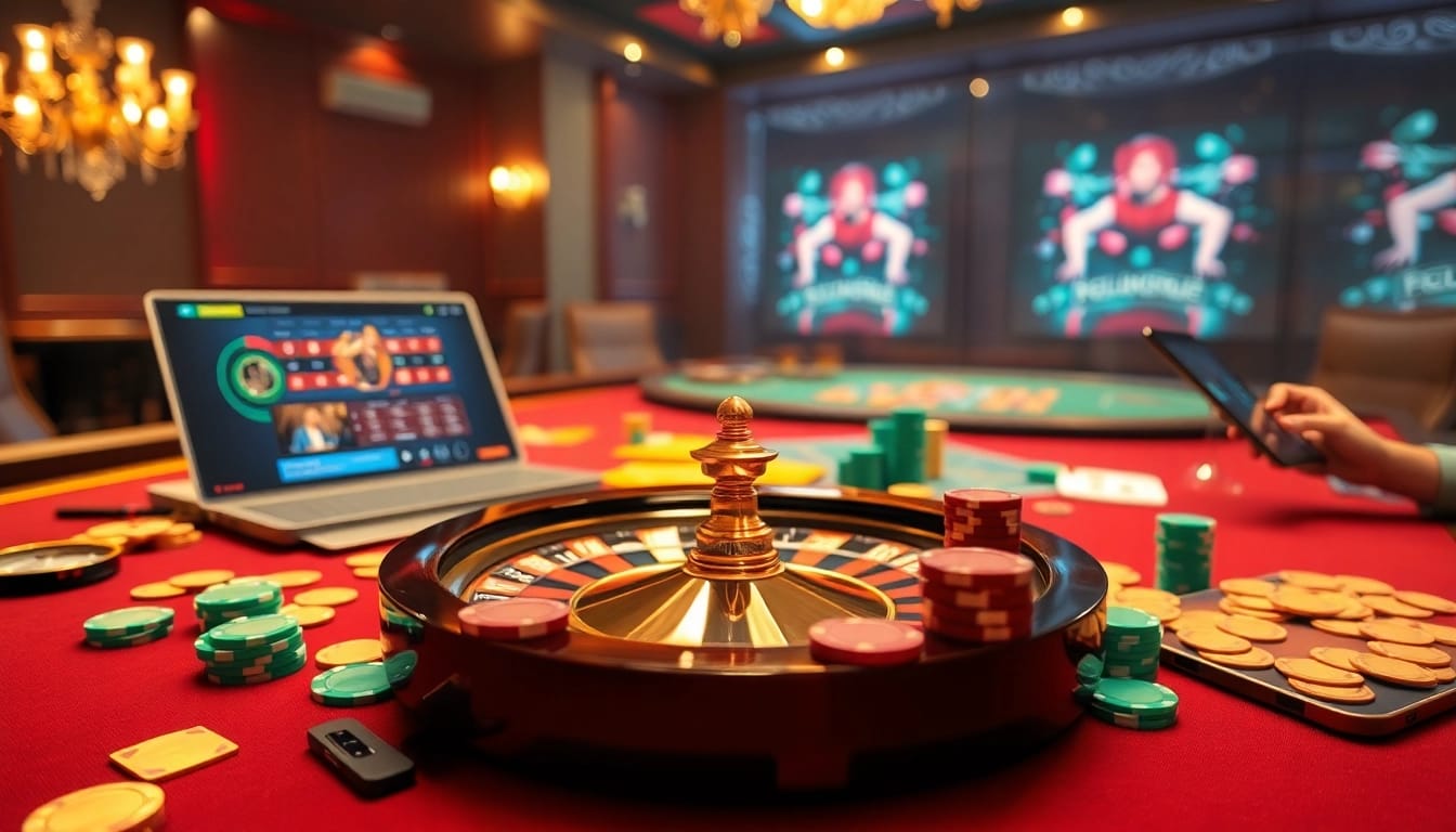 Experience the thrill of F 168 at an upscale casino with roulette wheels and poker chips.