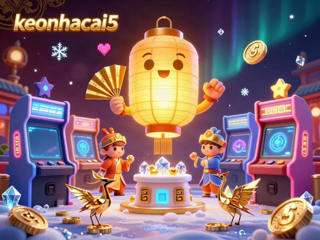Bet on exciting moments with keonhacai5, featuring vibrant casino elements and animated characters.