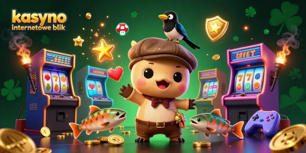 Experience the thrill of kasyno internetowe blik with cute characters and vibrant gaming scenes.