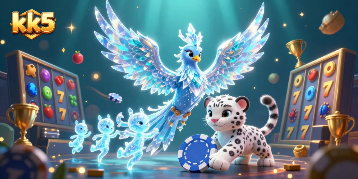 Experience thrilling jackpots with kk5's incredible slot games featuring prismatic ice phoenixes and vibrant fruit symbols.