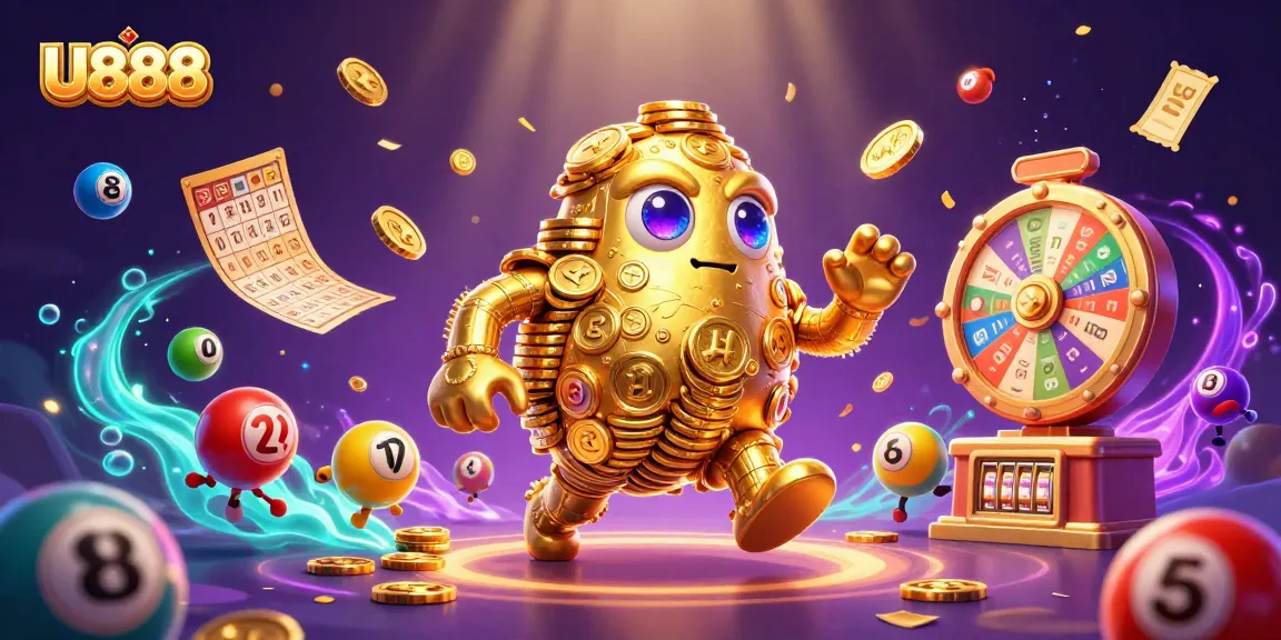 Experience the excitement of U888 with captivating gaming elements like the golden golem and more.