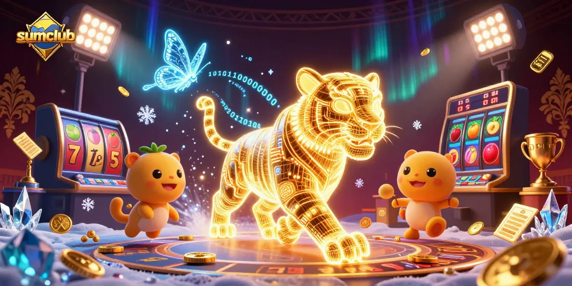 Experience thrilling gameplay at sumclub with vibrant jackpot reels and dynamic golden graphics.