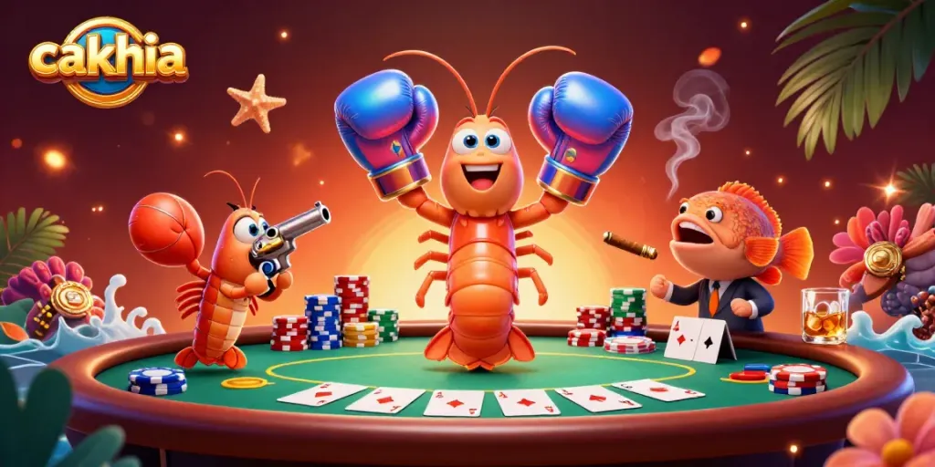 Experience thrilling poker action with cakhia's vibrant underwater casino scene.