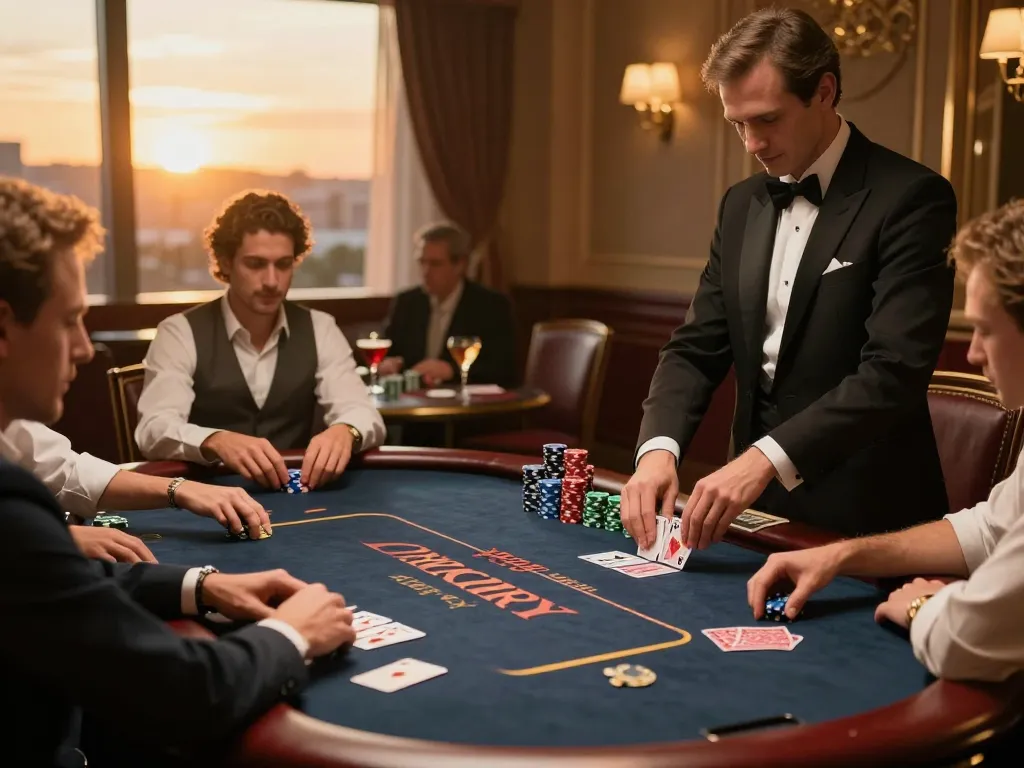 Players at a poker table enjoying the thrills of 789f, showcasing vibrant chips and action-packed gameplay.