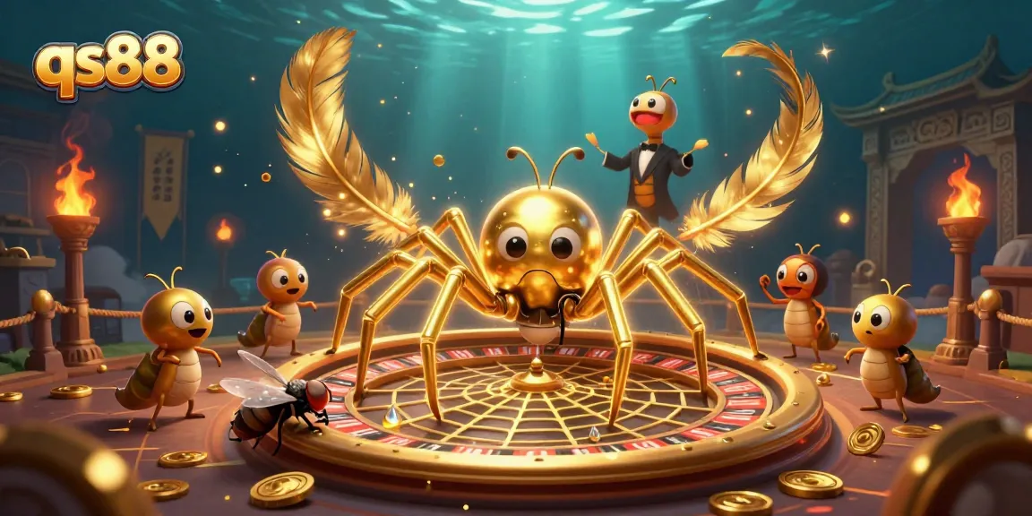 Spin the roulette wheel with qs88 and experience thrilling betting action in this vibrant 3D illustration.