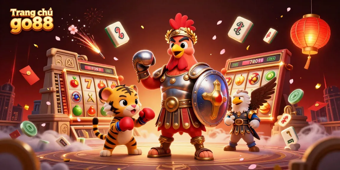 Experience thrilling action at Trang chủ go88 with a vibrant 3D casino scene featuring dynamic game elements.